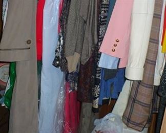 A VERY LARGE AMOUNTS  OF LADIES NEW CLOTHES WITH PRICE TAGS ATTACHED 