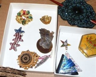 SOME OF THE COSTUME JEWELRY