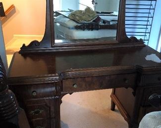 Antique dresser with mirror. 