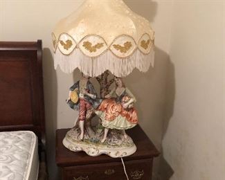 Gorgeous Capodimonte lamp. Big and beautiful.   