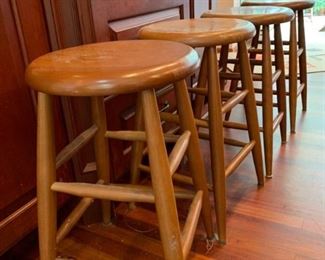 Wood bar stools