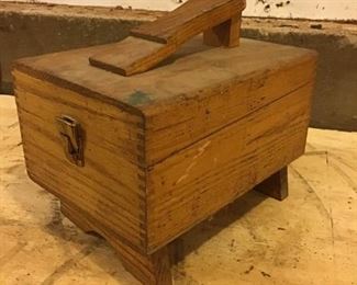 Vintage Shoe Shine Box and Accessories