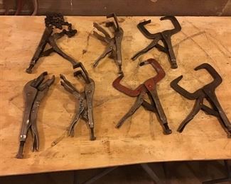 Assortment of Vice Grips