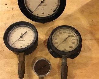 Assortment of Pressure Gauges