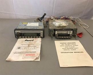 Vintage Car Radio with CD player and Cassette Player