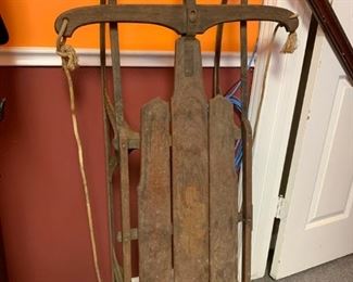 Antique Genuine Flexible Flyer Sled #3 with Ground Runners!
