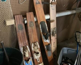 Vintage Water Skiis: Northland Sabre Concave Slalom, Penn Craft Sea Maid, White Bear Trixter Supreme made of Ash & Mahogany!