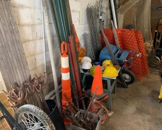 Wheelbarrow, Fencing, Hardhats, Etc.!
