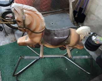 Vintage Wonder Horse Spring Rocking Horse!