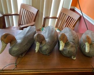 Wooden Working Vintage Duck Decoys w/Weight Keels!