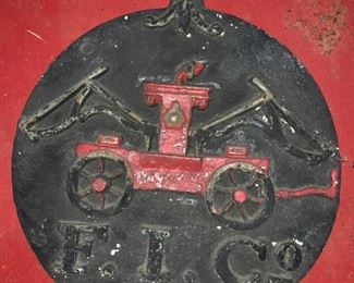 Vintage Cast Iron 1800s Fire Insurance Sign!