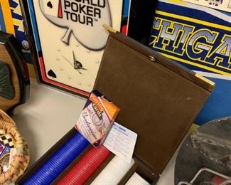 World Poker Tour Clock & Poker Chips!