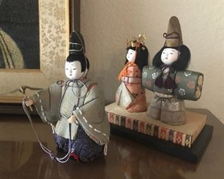 Koko has a diverse collection of Japanese dolls