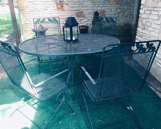 iron patio set
