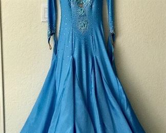 dancing with the stars, get a dress with a life of it's own.  Gorgeous shade of blue
