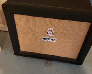 Orange Guitar amp speaker cabinet