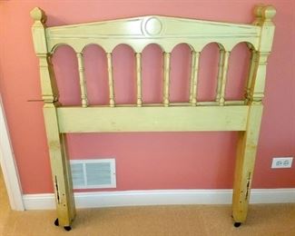Two shabby chic/French provincial juvenile twin bed headboards