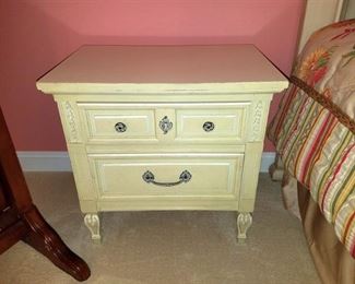 Shabby chic juvenile matching nightstand
