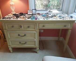 French provincial/shabby chic juvenile matching desk