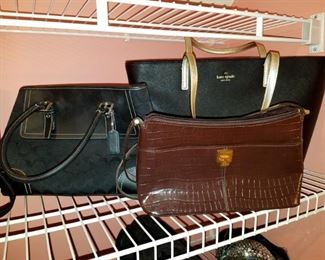 Coach and designer purses