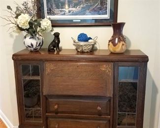 Unique antique secretary desk/bookcase/cabinets 