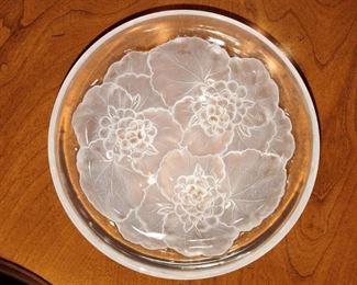 Matching floral plates