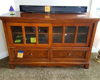 TV cabinet (electronics shown are not for sale)