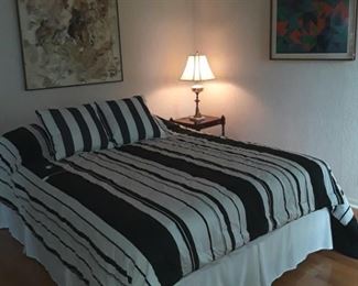 Nice Queen Bed
Nautical Comforter and Pillows