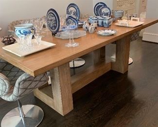 Custom contemporary dining table