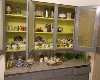 Extensive collection of serving dishes, hand painted bone china, salt & pepper shakers and much more.