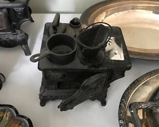 Salesman sample cast iron stove