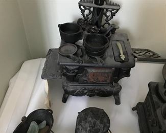 Salesman sample cast iron stove