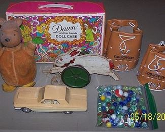 Older toys and marbles