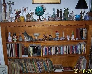 Sample of knick knacks and books