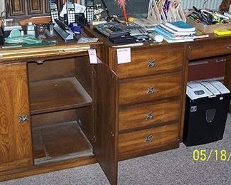 Storage cabinet and desk