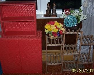 Cabinets, plant stand