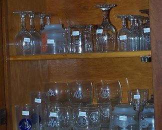 Vintage airline glasses