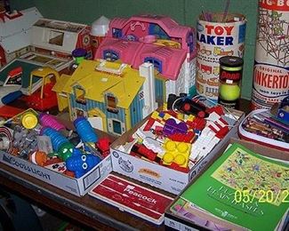 Sample of toys including Fisher Price