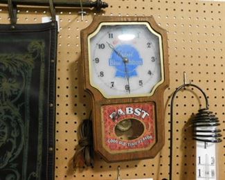 Pabst beer clock