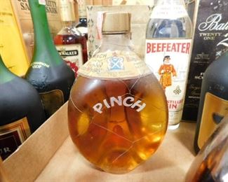 Vintage bottle of Pinch spirits