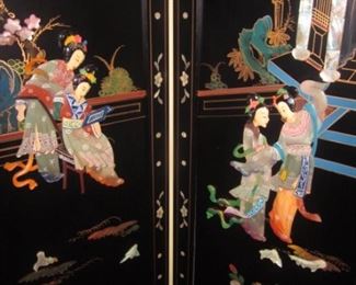 Stunning Asian Room Divider Screen Double Sided

