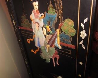 Stunning Asian Room Divider Screen Double Sided

