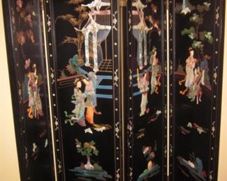 Stunning Asian Room Divider Screen Double Sided

