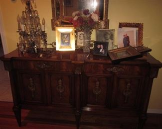 Burl Wood Credenza 