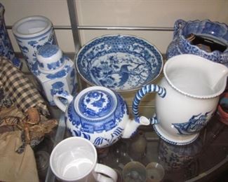 Bakers Rack and Tons of China To Choose From
Blue Danube China