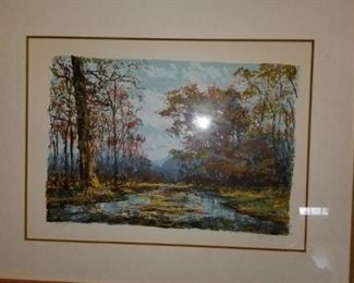 Schofield serigraph COA , Signed and Numbered