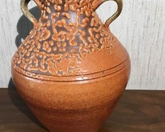 Asian Vase Terra Cotta Color