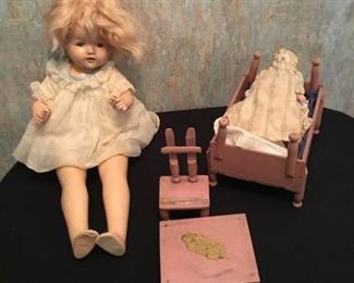 Collectible Doll and Doll Furniture