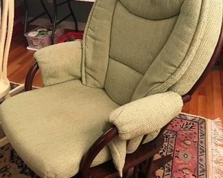 GREEN GLIDER ROCKER