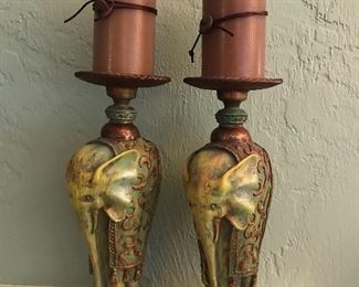 ELEPHANT CANDLEHOLDERS